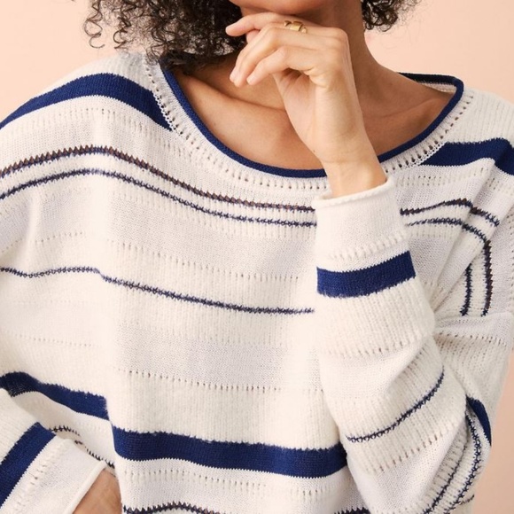 Ann Taylor LOFT Lou & Grey Stripemix New w Tags - Picture 2 of 3